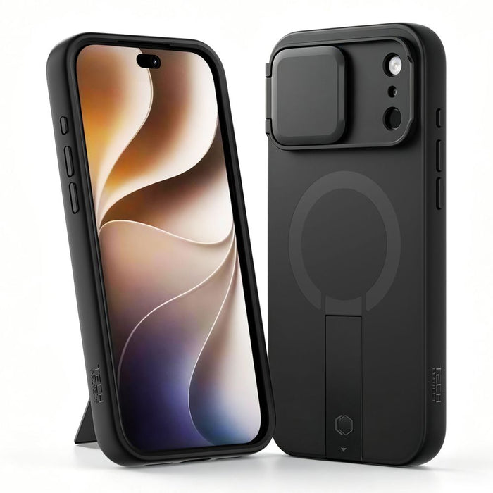 Калъф Tech-Protect Kevlar Aura MagSafe за iPhone 18 Pro Max / 17 Pro Max - черен