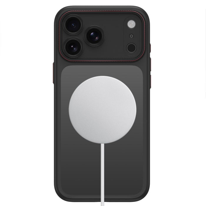 Кейс Tech-Protect MagCam MagSafe за iPhone 18 Pro / 17 Pro - матово черно и червено