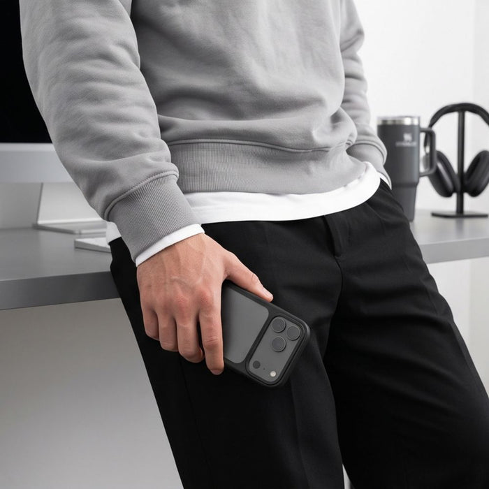 Кейс Tech-Protect Magmat CC за iPhone 18 Pro Max / 17 Pro Max - матово черен