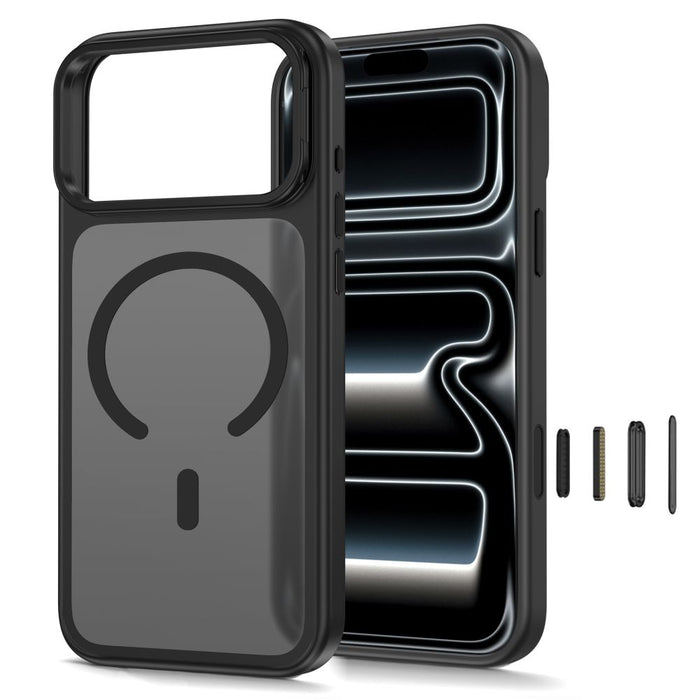 Калъф Tech-Protect MagStand MagSafe CC за iPhone 18 Pro / 17 Pro - матово черен