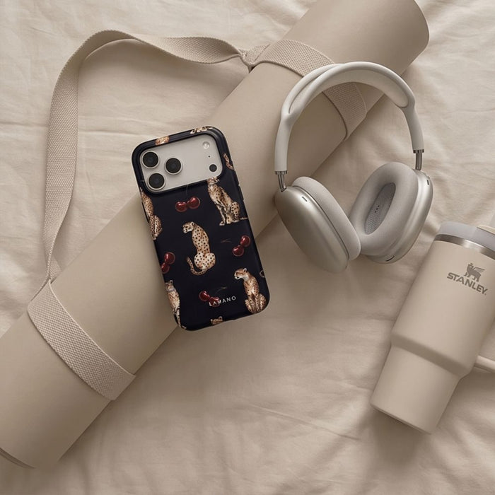 Калъф Tech-Protect Lamano MagSafe за iPhone 18 Pro / 17 Pro - черен и кафяв