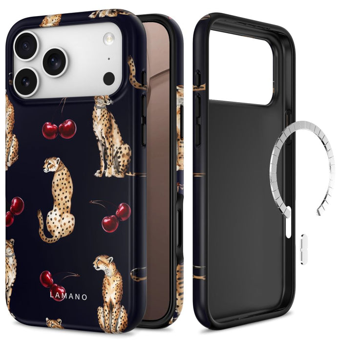 Калъф Tech-Protect Lamano MagSafe за iPhone 18 Pro / 17 Pro - черен и кафяв