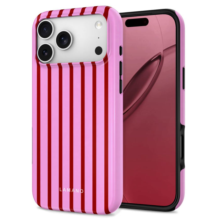 Калъф Tech-Protect Lamano MagSafe за iPhone 18 Pro Max / 17 Pro Max - розов/червен