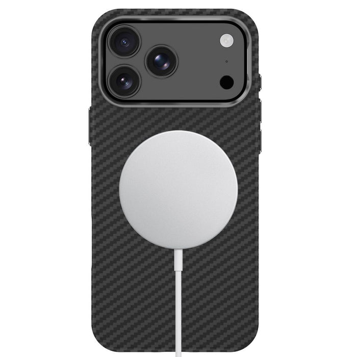 Калъф Tech-Protect Ion Carbon MagSafe за iPhone 18 Pro / 17 Pro - черен и сребрист