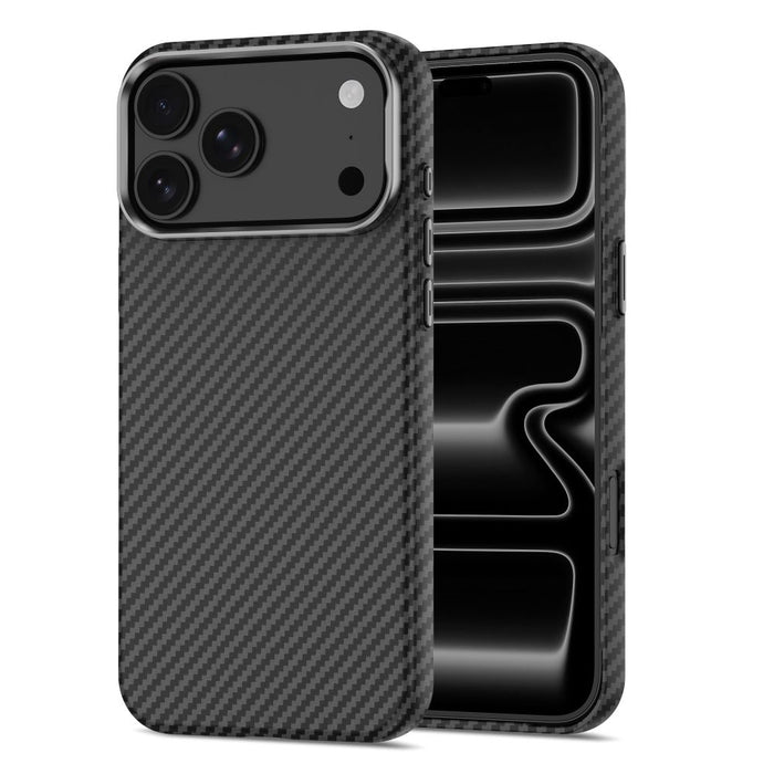 Калъф Tech-Protect Ion Carbon MagSafe за iPhone 18 Pro / 17 Pro - черен и сребрист
