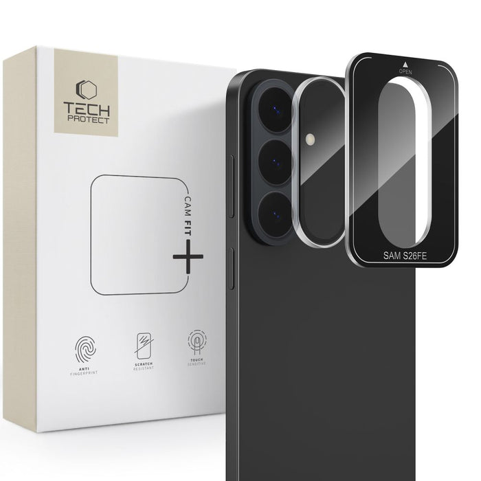 Tech-Protect Camring Fit+ протектор за екран от закалено стъкло за камера за Samsung Galaxy S26 FE