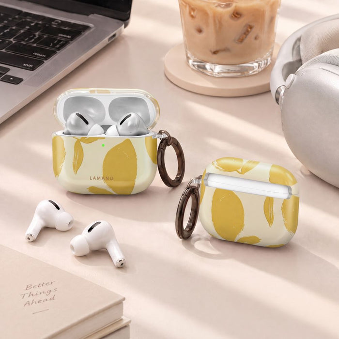 Калъф Lamano Tech-Protect за AirPods Pro 3 - жълт и бял
