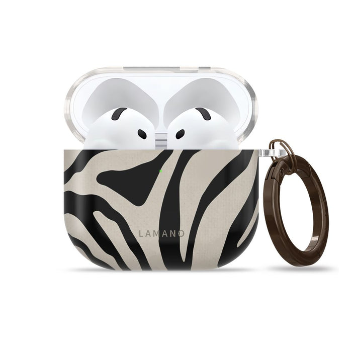 Калъф Tech-Protect Lamano за AirPods 4 / 5 - черен и бежов