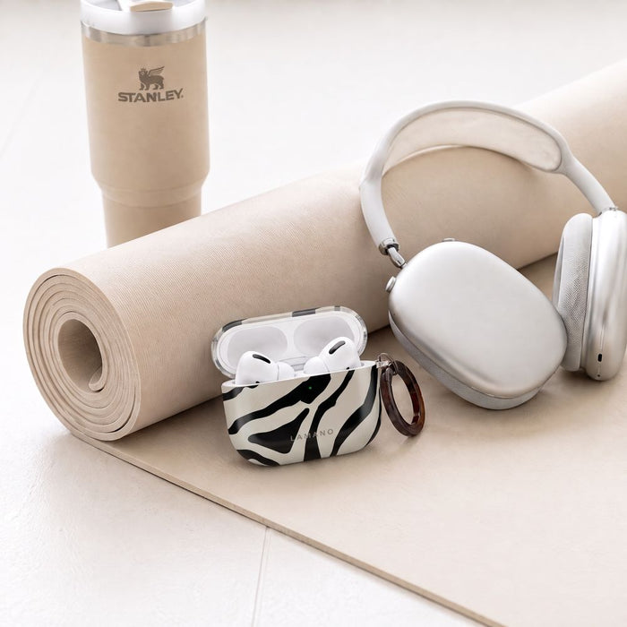 Калъф Tech-Protect Lamano за AirPods 4 / 5 - черен и бежов