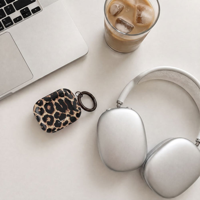 Калъф Tech-Protect Lamano за AirPods 4 / 5 - черен и кафяв