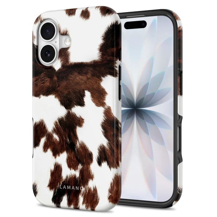 Калъф Tech-Protect Lamano MagSafe за iPhone 17 - кафяв и бял