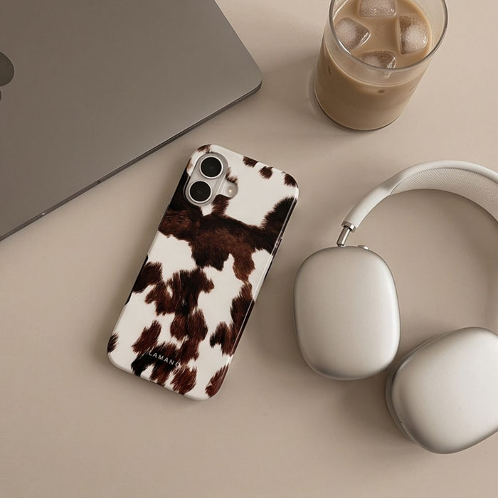 Калъф Tech-Protect Lamano MagSafe за iPhone 17 - кафяв и бял