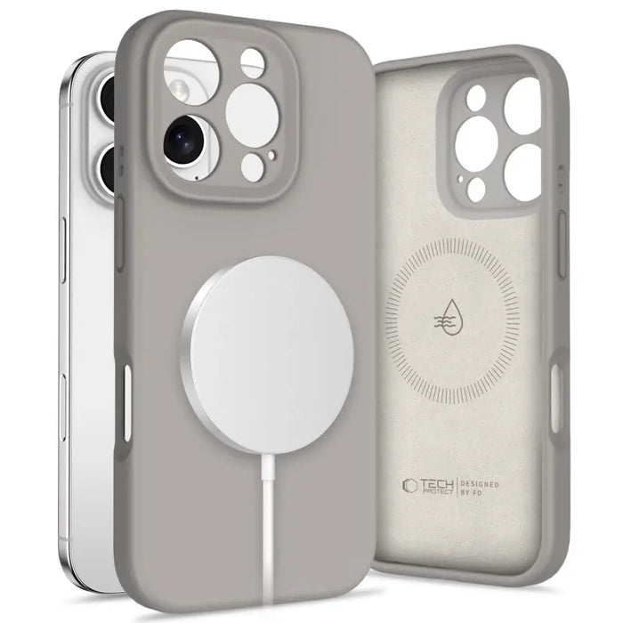Течен силиконов калъф MagSafe Tech-Protect за iPhone 16 Pro