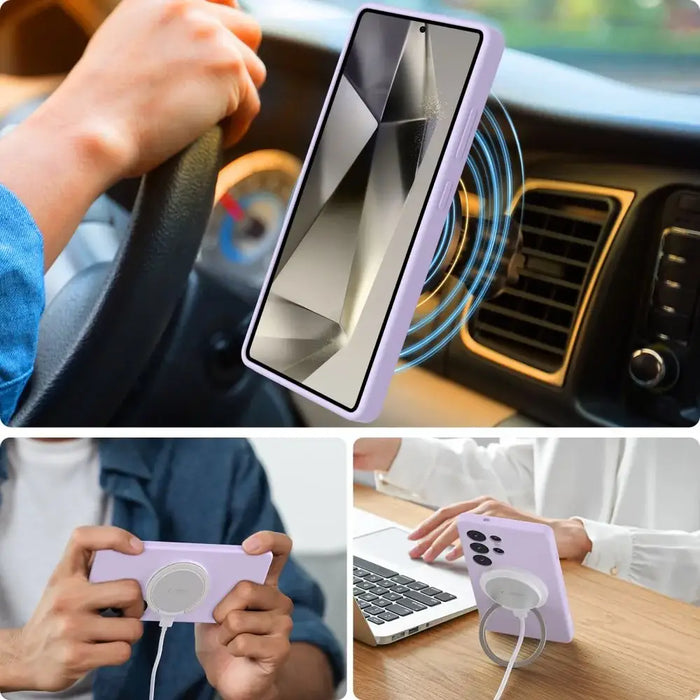 Течен силиконов калъф MagSafe Tech-Protect за Samsung