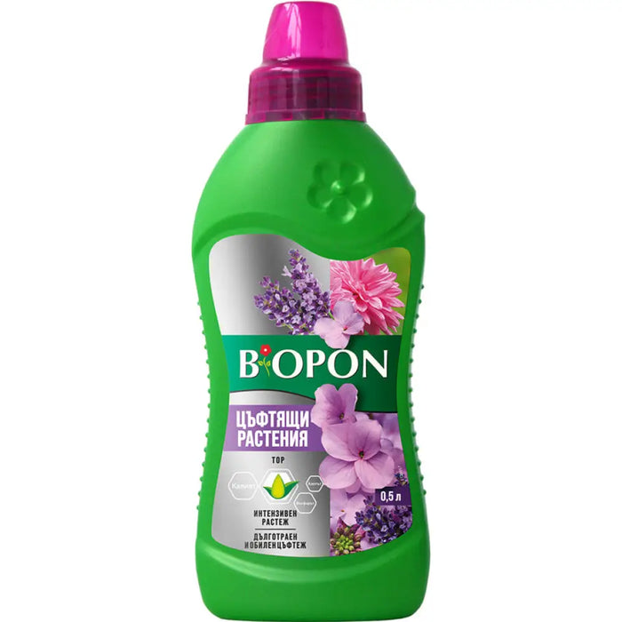 ТЕЧЕН ТОР ЗА ЦЪФТЯЩИ РАСТЕНИЯ 0.5L BIOPON
