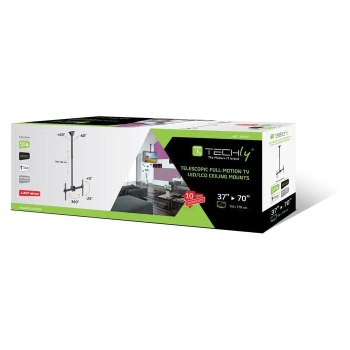 Techly 37-70 Телескопичен таван с дълга опора LED телевизор