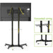 Techly Floor Trolley with Shelf Support LCD / LED / Plasma