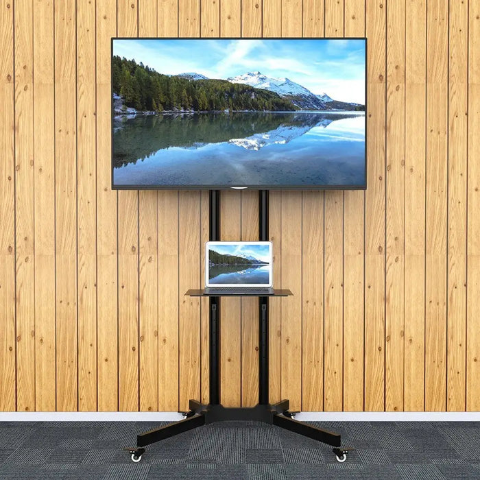 Techly Floor Trolley with Shelf Support LCD / LED / Plasma