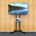 Techly Floor Trolley with Shelf Support LCD / LED / Plasma