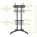 Techly Floor Trolley with Shelf Support LCD / LED / Plasma