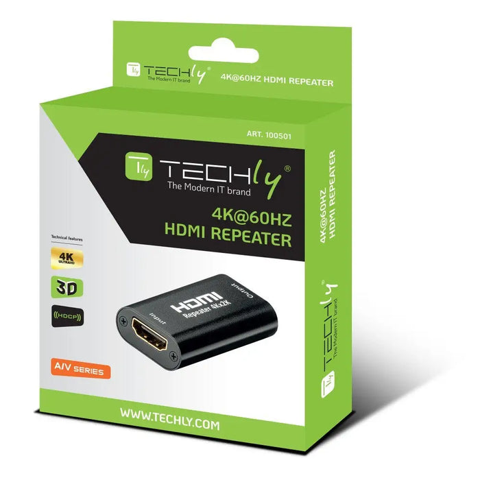 Techly HDMI 2.0 4K UHD 3D повторител До 40