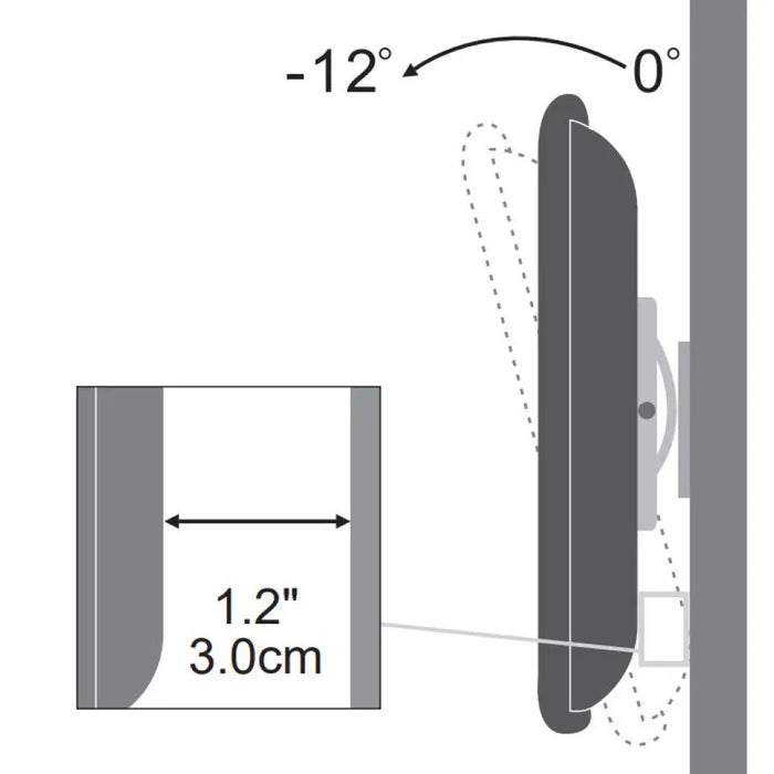 Techly ICA-LCD-900 76,2 cm (30’’) Черен