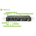 Techly IDATA DP-KVM2 KVM превключвател черен