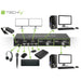 Techly IDATA DP-KVM2 KVM превключвател черен