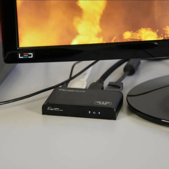 Techly IDATA HDMI2 4K2 видео сплитер HDMI 2x HDMI