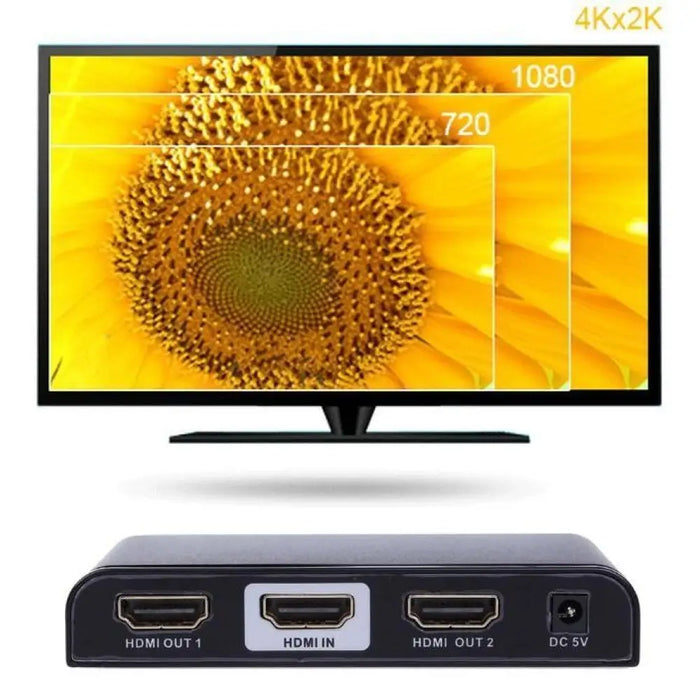 Techly IDATA HDMI2 4K2 видео сплитер HDMI 2x HDMI