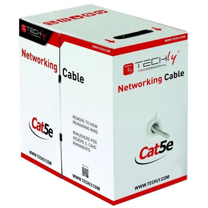 Techly ITP6-UTP-IC мрежов кабел Сив 305 m Cat5e U/UTP (UTP)