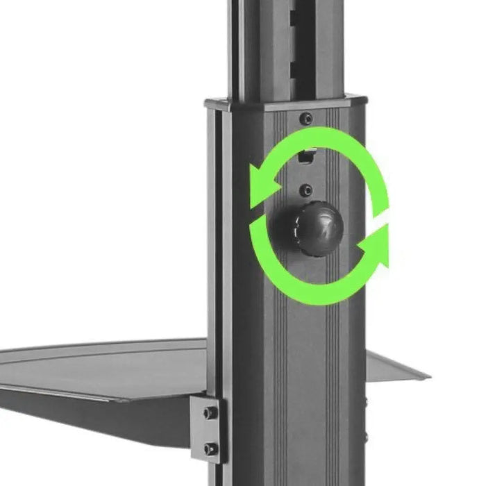 Techly Trolley Floor Support with Shelf LCD TV/LED 32-65’’