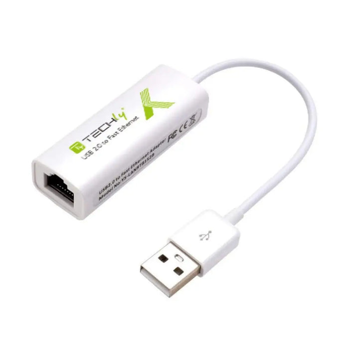 Techly USB2.0 към Fast Ethernet 10/100 Mbps конвертор