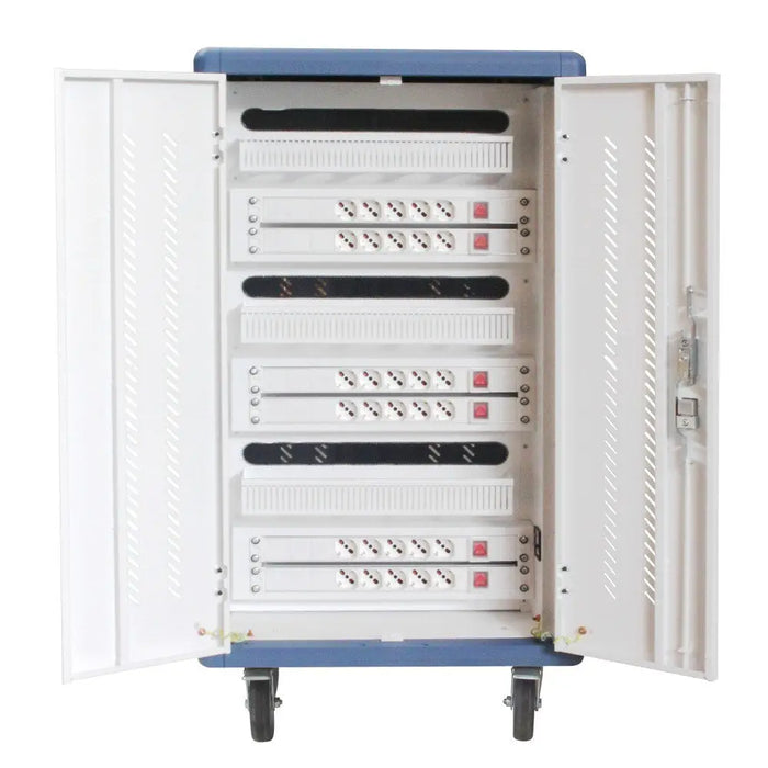 Techly Ventilated Charging Station Trolley 30 Notebook or