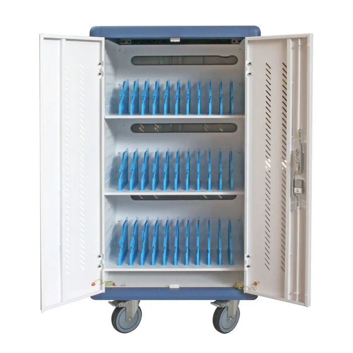 Techly Ventilated Charging Station Trolley 30 Notebook or