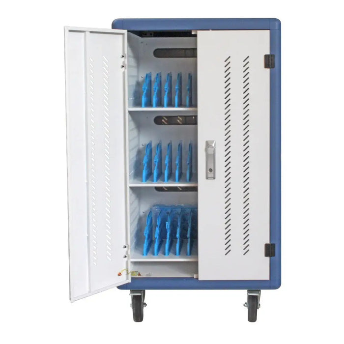 Techly Ventilated Charging Station Trolley 30 Notebook or