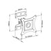 Techly Wall Support за LCD LED 13-30’’ Full Motion White’