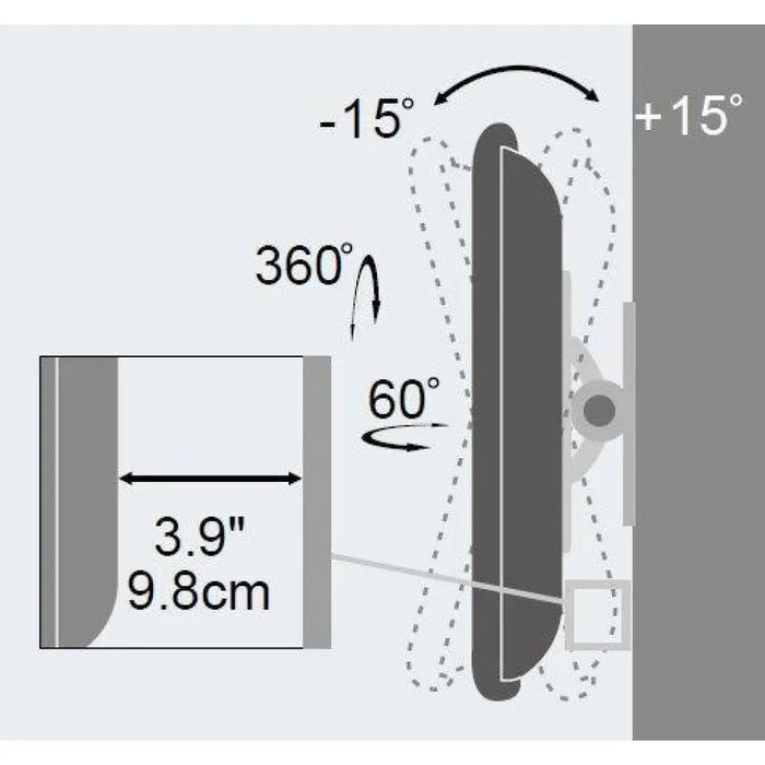 Techly Wall Support за LCD LED 13-30’’ Full Motion White’