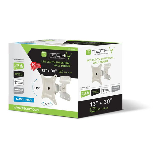 Techly Wall Support за LCD LED 13-30’’ Full Motion White’