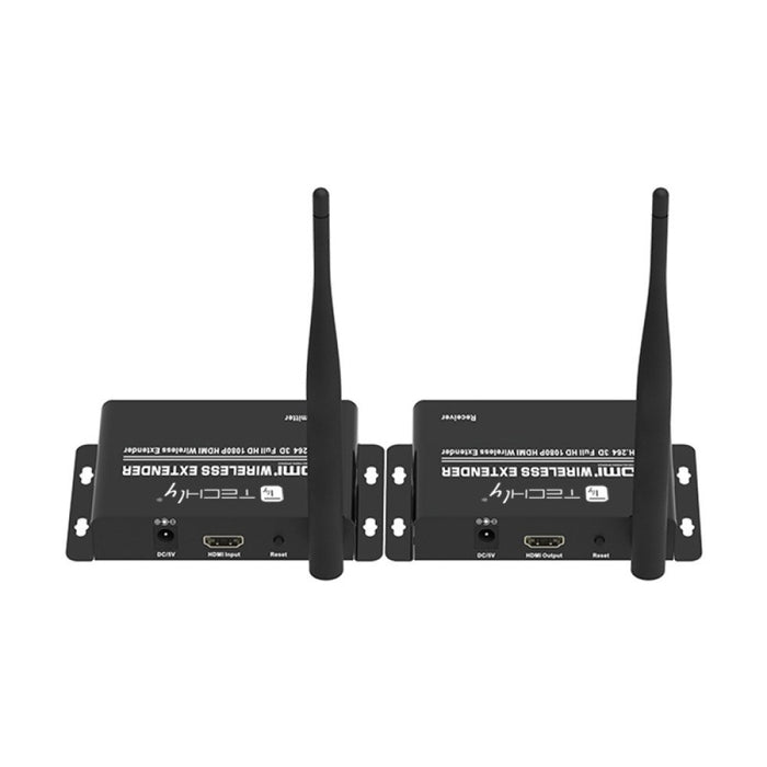 Techly IDATA HDMI-WL55 AV удължител AV предавател и приемник черен