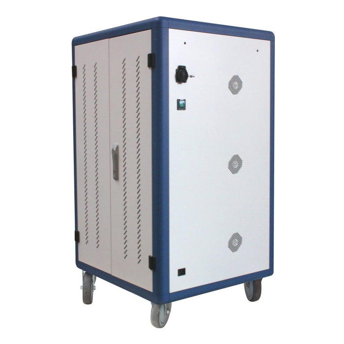 Techly I-CABINET-30DUTY преносима количка/шкаф за управление на устройства Бял, Син