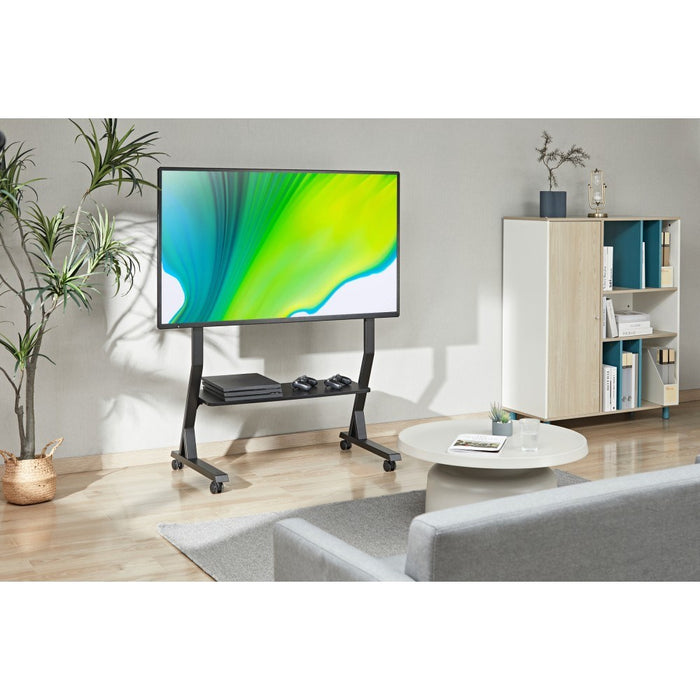 Подова стойка Techly с рафт за 45-90" LCD/LED/плазмен телевизор