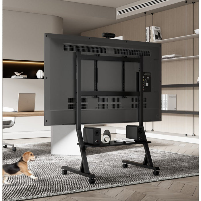 Подова стойка Techly с рафт за 45-90" LCD/LED/плазмен телевизор