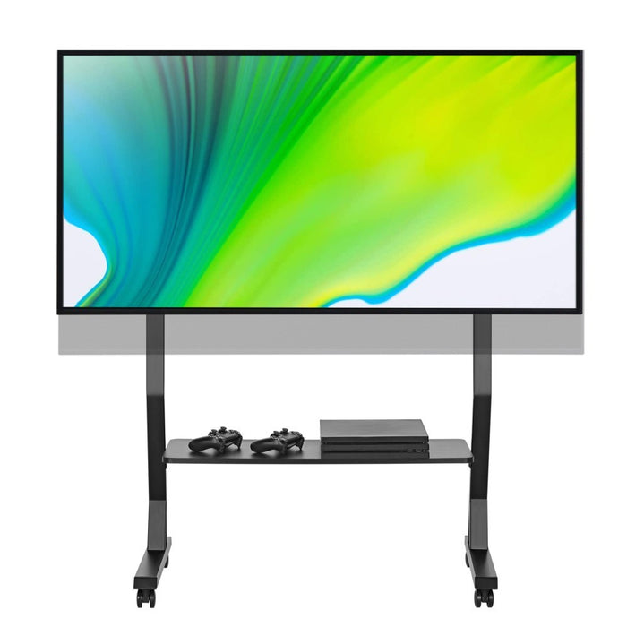 Подова стойка Techly с рафт за 45-90" LCD/LED/плазмен телевизор