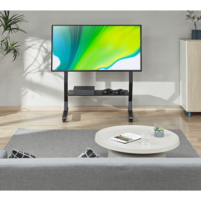 Подова стойка Techly с рафт за 45-90" LCD/LED/плазмен телевизор