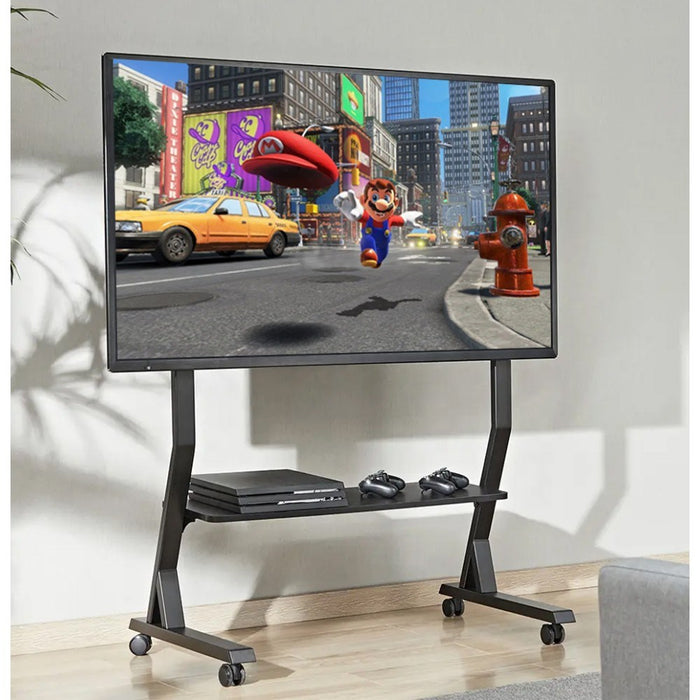Подова стойка Techly с рафт за 45-90" LCD/LED/плазмен телевизор