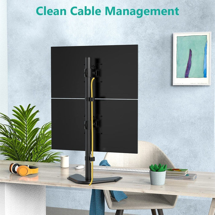 Techly ICA-LCD 2520V стойка за монитор / стойка 68,6 cm (27") Desk Black
