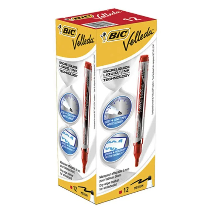 Течни тебеширени маркери Bic 902089 Червен Кръгъл