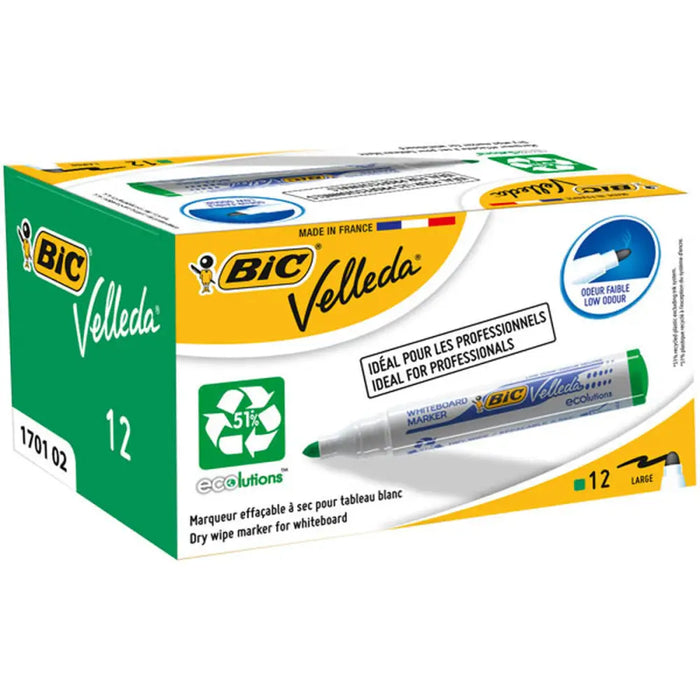 Течни тебеширени маркери Bic Velleda Ecolutions 1701 Зелен