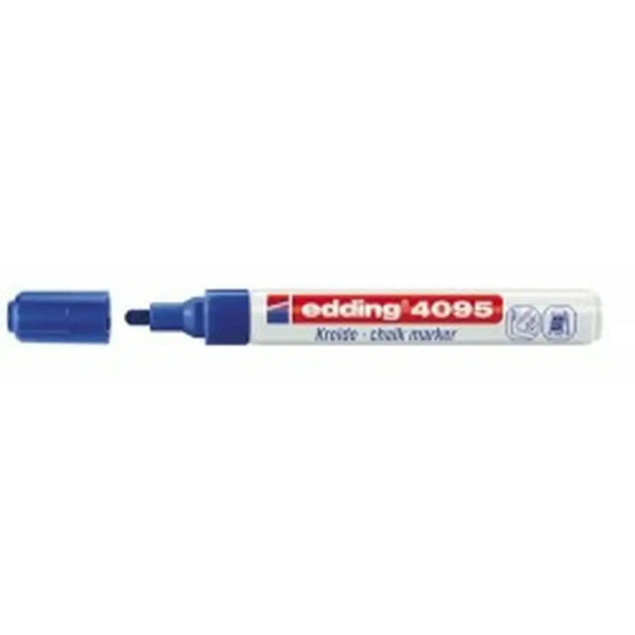 Течни тебеширени маркери Edding 4095 Син (10 броя)